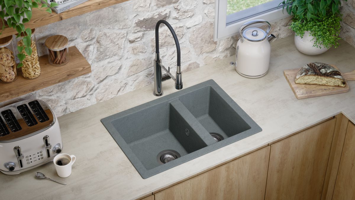 evier à encastrer evo gris