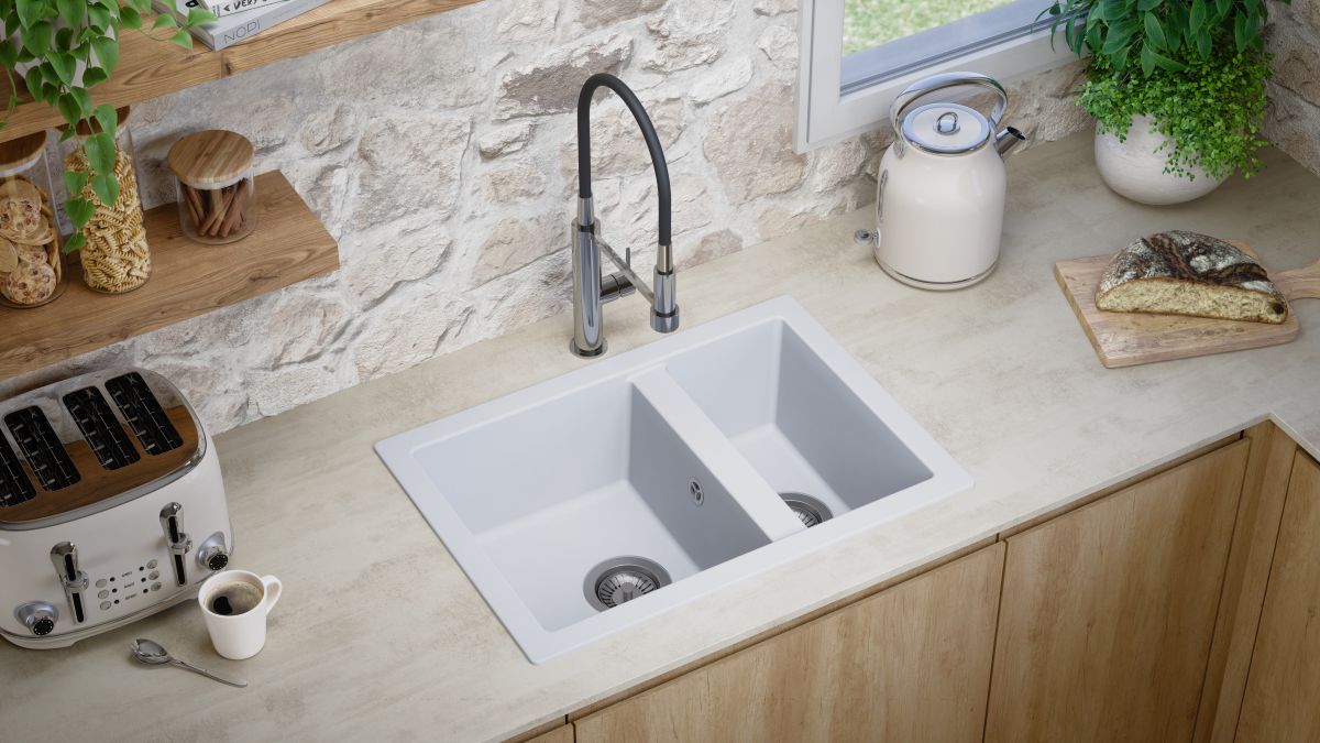 evier à encastrer evo blanc